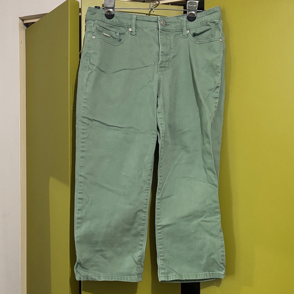 Nine West Green Capri Pants Size 10